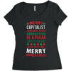 merry corruption of a pagan holiday Women's Triblend Scoop T-shirt
