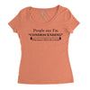 people say i'm condescending Women's Triblend Scoop T-shirt