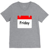 title of day of the week friday day of the week V-Neck Tee
