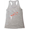 banksy headshot butterfly Racerback Tank