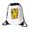 lotta stuff on my mind Drawstring Bags