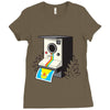 bird booth Ladies Fitted T-Shirt
