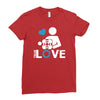 portal true love   aperture lab video gamer teleport online pc goal te Ladies Fitted T-Shirt