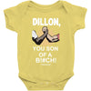 predator movie dillon licensed adult Baby Onesie