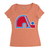 quebec nordiques Women's Triblend Scoop T-shirt