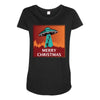 i want to believe santa parody Maternity Scoop Neck T-shirt
