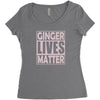 ginger lives matte Women's Triblend Scoop T-shirt