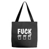 fuck you me off fun Tote Bags