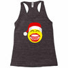 santa laughing smiley Racerback Tank