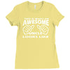 this is what an awesome uncle looks like   mens funny father's day Ladies Fitted T-Shirt