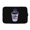 cool coffee please t shirt Laptop sleeve