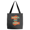 teachers love brains Tote Bags