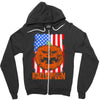 halloween american flag halloween american flag Zipper Hoodie