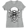 butter skull black Ladies Fitted T-Shirt