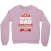 proud dad son Crewneck Sweatshirt