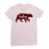baby christmas bear Ladies Fitted T-Shirt
