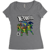 x turtles, mutants in a half shell Women's Triblend Scoop T-shirt
