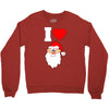 i love santa noel Crewneck Sweatshirt