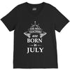 The best teachers are born in July V-Neck Tee