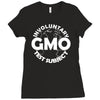 gmo test subject v2 anti gmo soy fruit vegetables Ladies Fitted T-Shirt