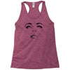 girl eye face black Racerback Tank