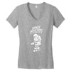 space skeletons in outer space Women's V-Neck T-Shirt