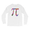 spring pi tshirts  flowery colorful pi day gifts Long Sleeve Shirts