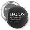 Bacon Noun Pin-back button