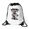 rich cat Drawstring Bags