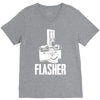 flasher camera V-Neck Tee