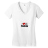 I LOVE MY FATHER Women's V-Neck T-Shirt