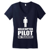 helicopter pilot in training Women's V-Neck T-Shirt