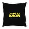 schmoes know Throw Pillow