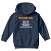 November Girl Hated By Many Youth Hoodie