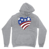 disstressed america flag heart Unisex Hoodie