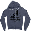 i like men who love dogs Zipper Hoodie