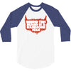 behind beard is a handsome man 3/4 Sleeve Shirt