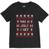 emo gothic ugly christmas sweater. V-Neck Tee