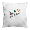 ducks fly together Throw Pillow
