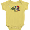 mario vs link Baby Onesie