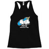 sad unicorn Racerback Tank