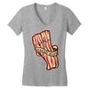 bacon forever Women's V-Neck T-Shirt