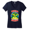 pizza party Women's V-Neck T-Shirt