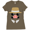minimal porco Ladies Fitted T-Shirt