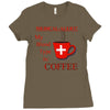 coffee lovers medical alert Ladies Fitted T-Shirt