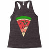 watermelon and beach Racerback Tank