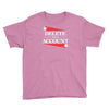 delete your account Youth Tee