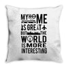 verified traveller tee Throw Pillow