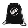 bass guitar rockband Drawstring Bags