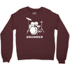 drummer drum kit indie rock music Crewneck Sweatshirt